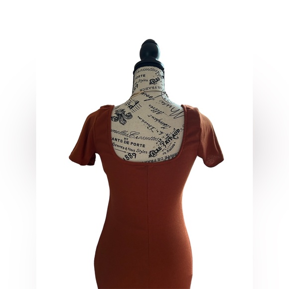 NWT Ribbed Catsuit | Rust One-Piece | Stretchy & Flattering Fit – S, L, XL - Picture 4 of 4